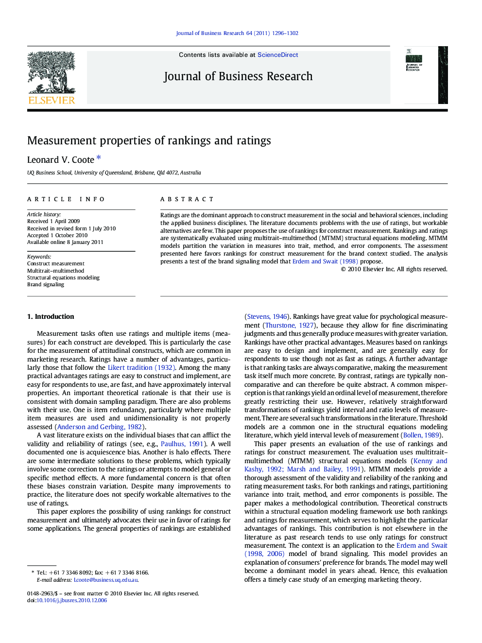 Measurement properties of rankings and ratings