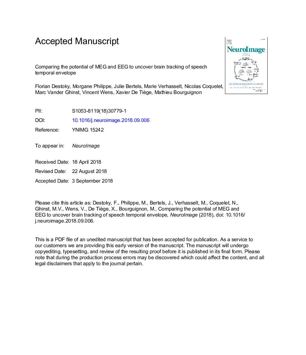 Comparing the potential of MEG and EEG to uncover brain tracking of speech temporal envelope