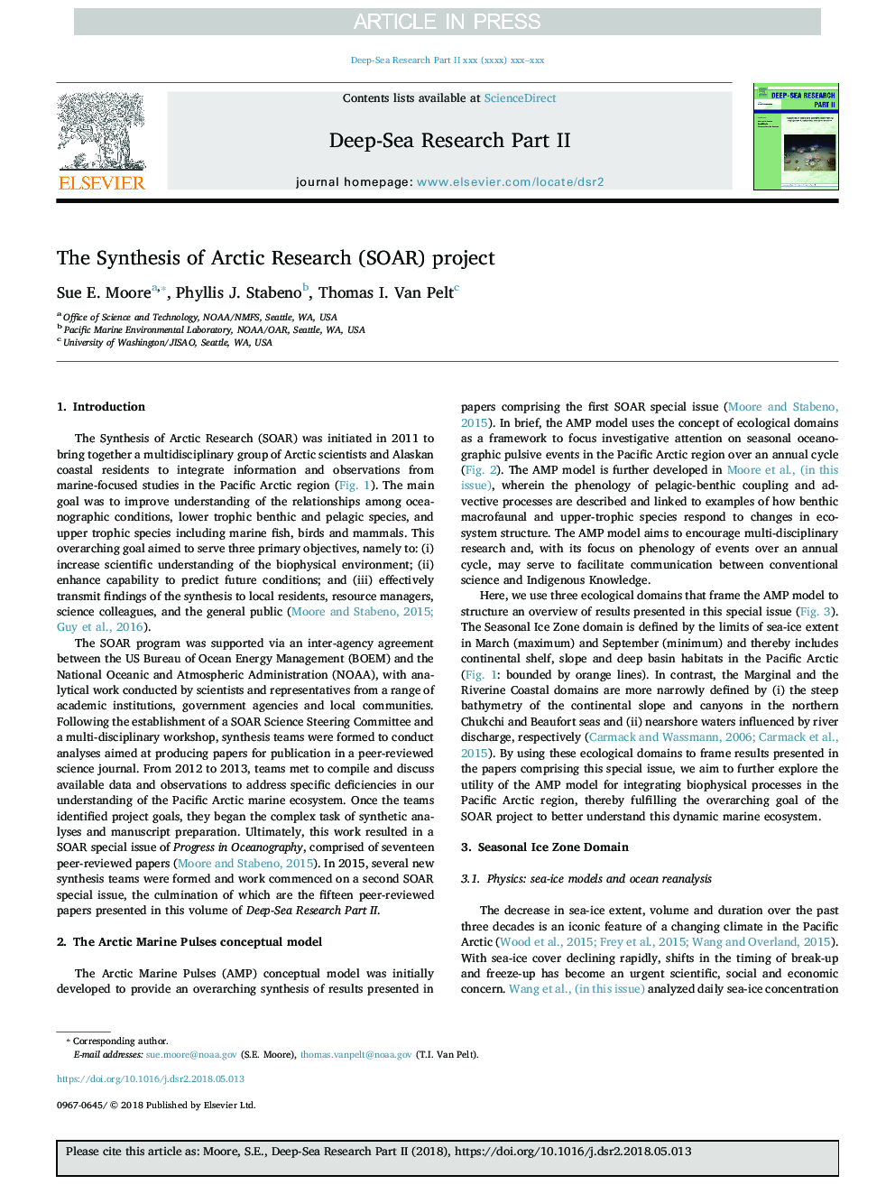 The Synthesis of Arctic Research (SOAR) project