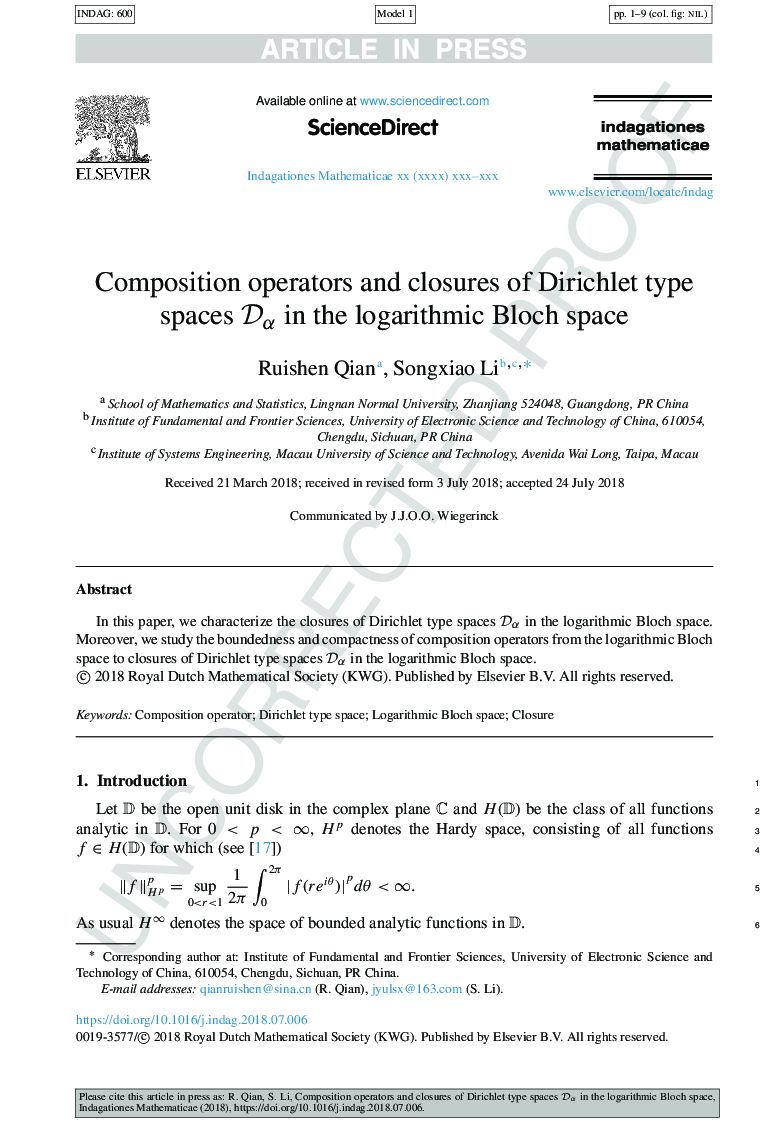 Composition operators and closures of Dirichlet type spaces DÎ± in the logarithmic Bloch space