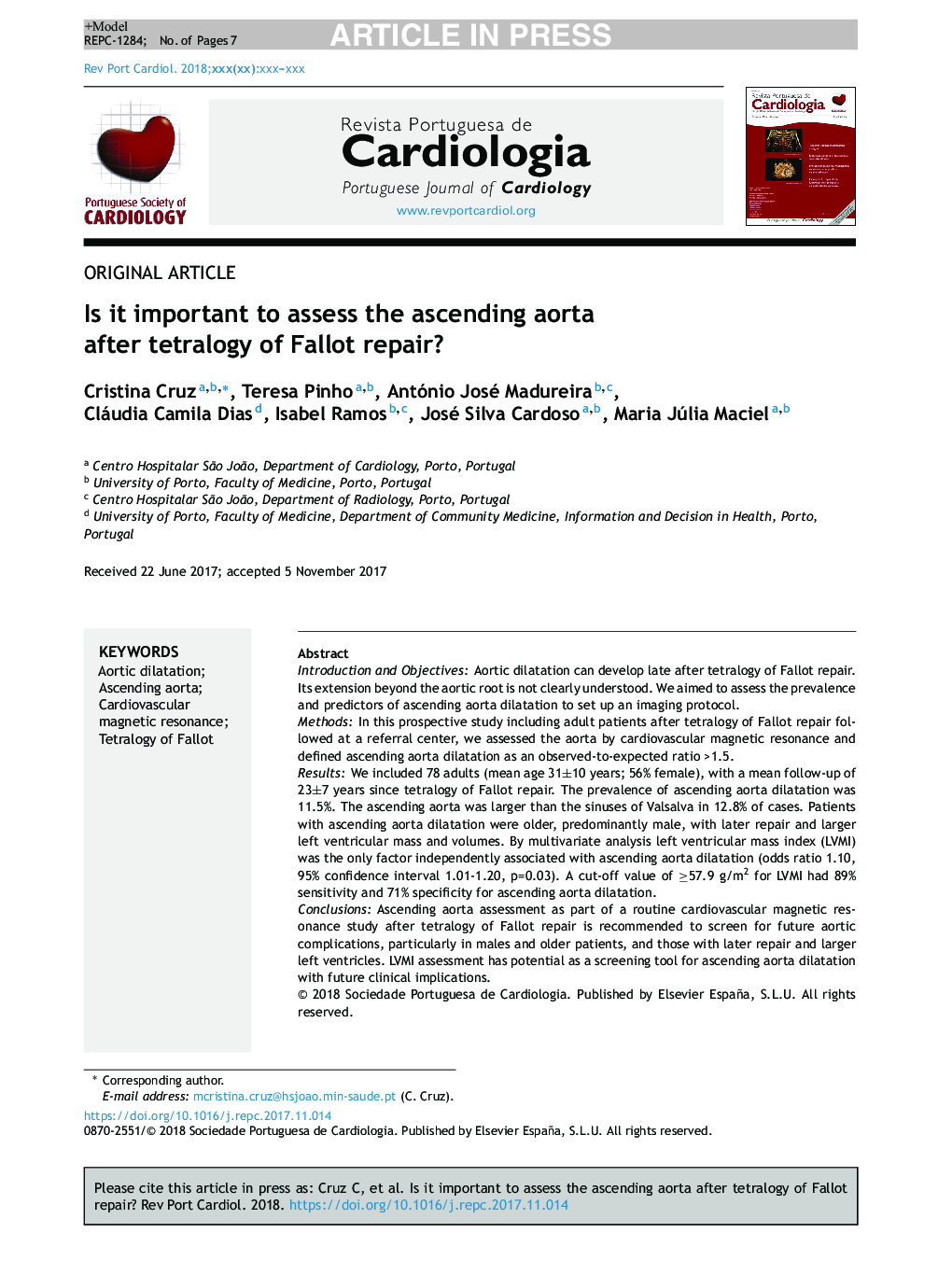 Is it important to assess the ascending aorta after tetralogy of Fallot repair?