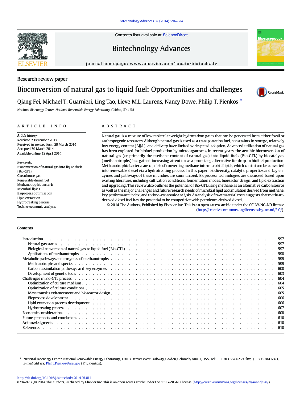 Bioconversion of natural gas to liquid fuel: Opportunities and challenges