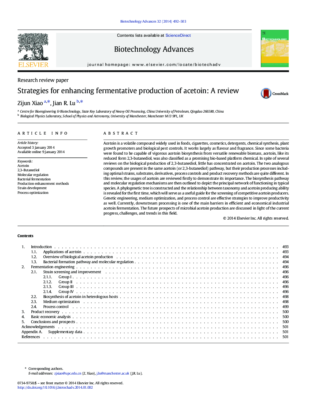 Strategies for enhancing fermentative production of acetoin: A review