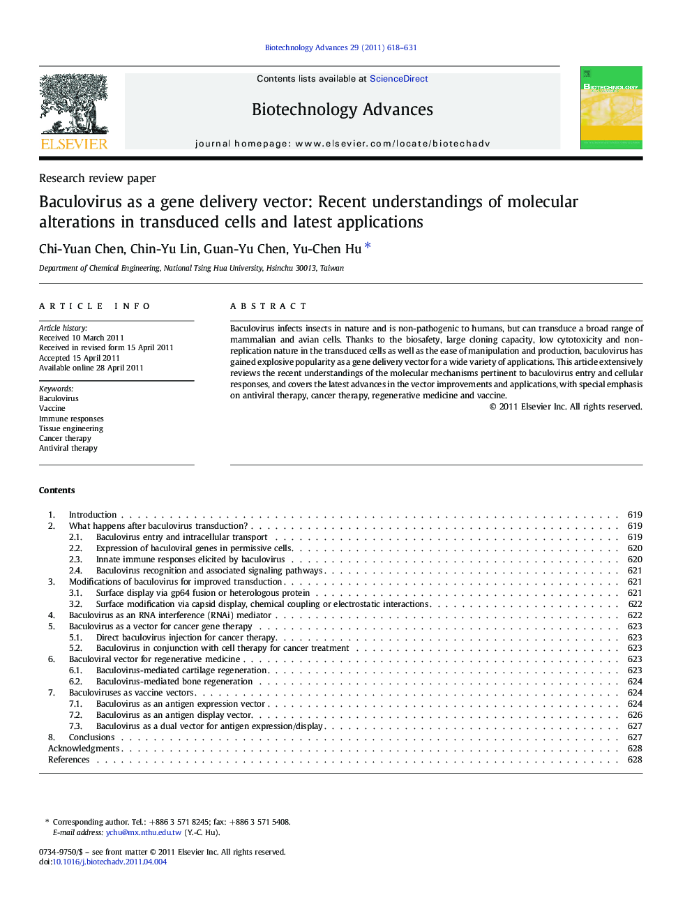 Baculovirus as a gene delivery vector: Recent understandings of molecular alterations in transduced cells and latest applications