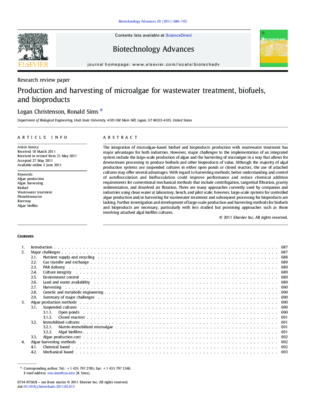 Production and harvesting of microalgae for wastewater treatment, biofuels, and bioproducts