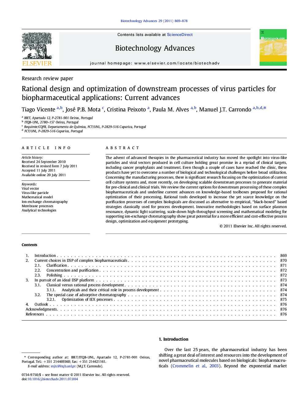 Rational design and optimization of downstream processes of virus particles for biopharmaceutical applications: Current advances