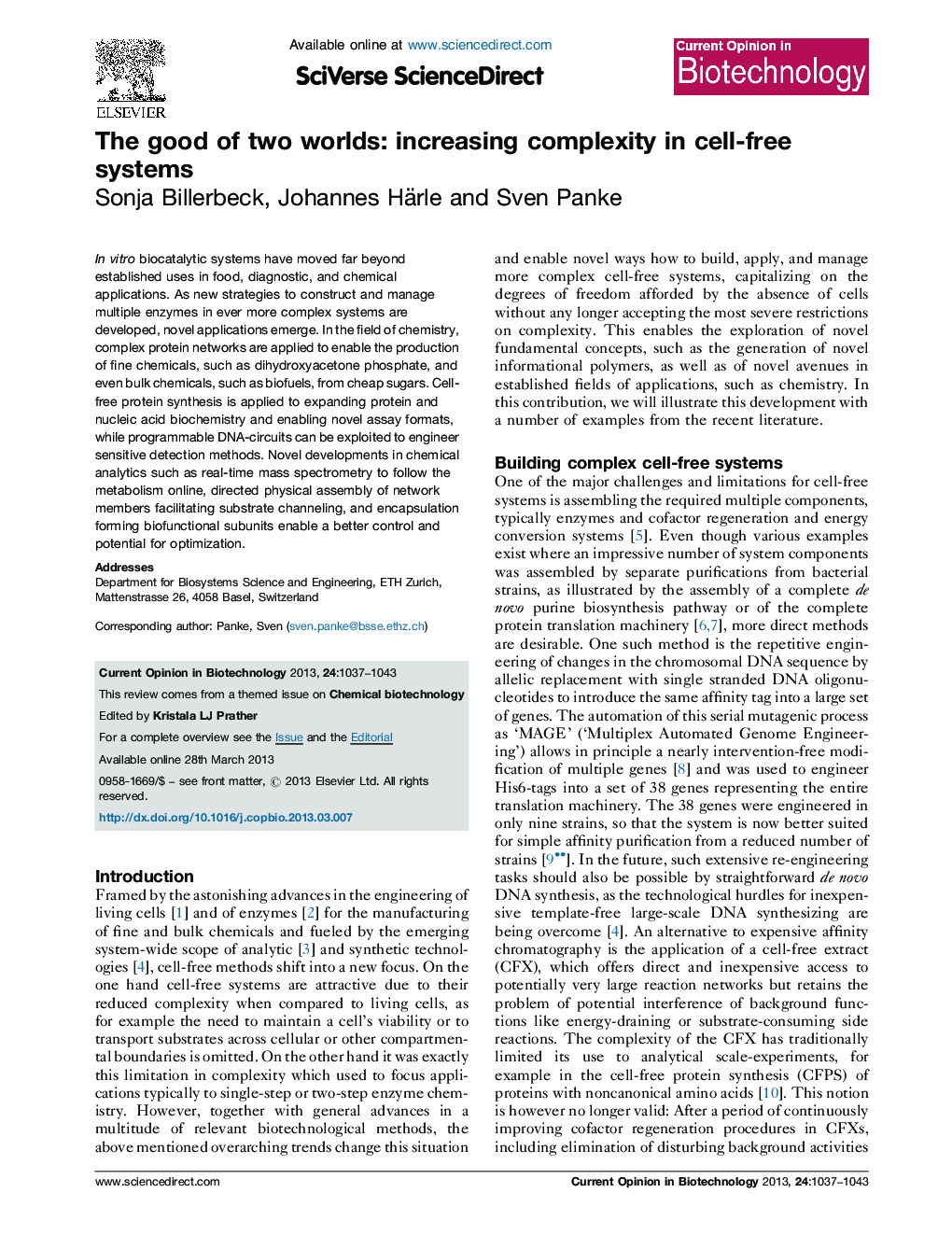 The good of two worlds: increasing complexity in cell-free systems