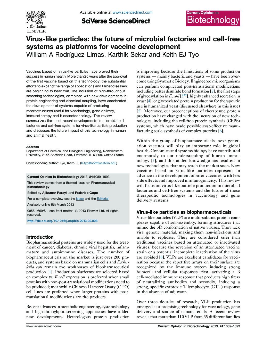 Virus-like particles: the future of microbial factories and cell-free systems as platforms for vaccine development