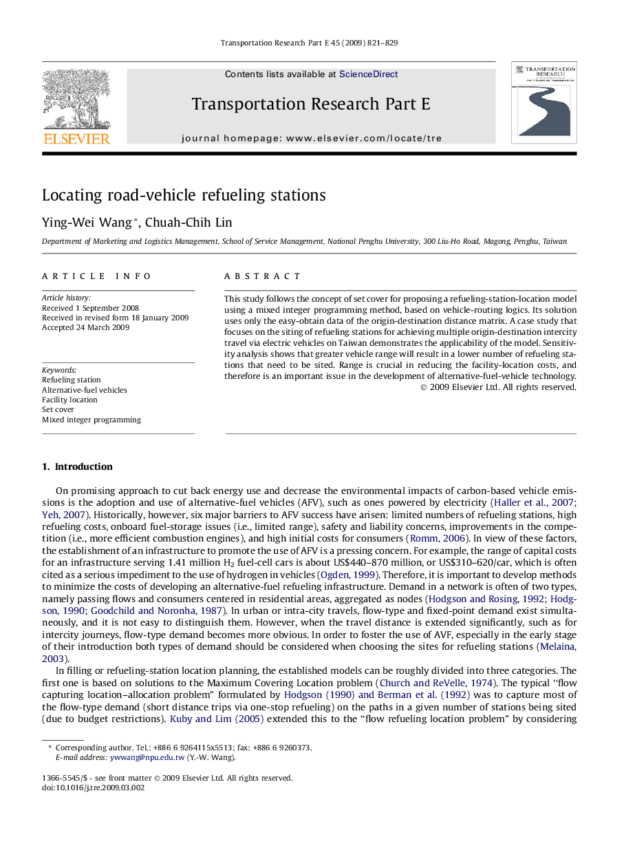 Locating road-vehicle refueling stations