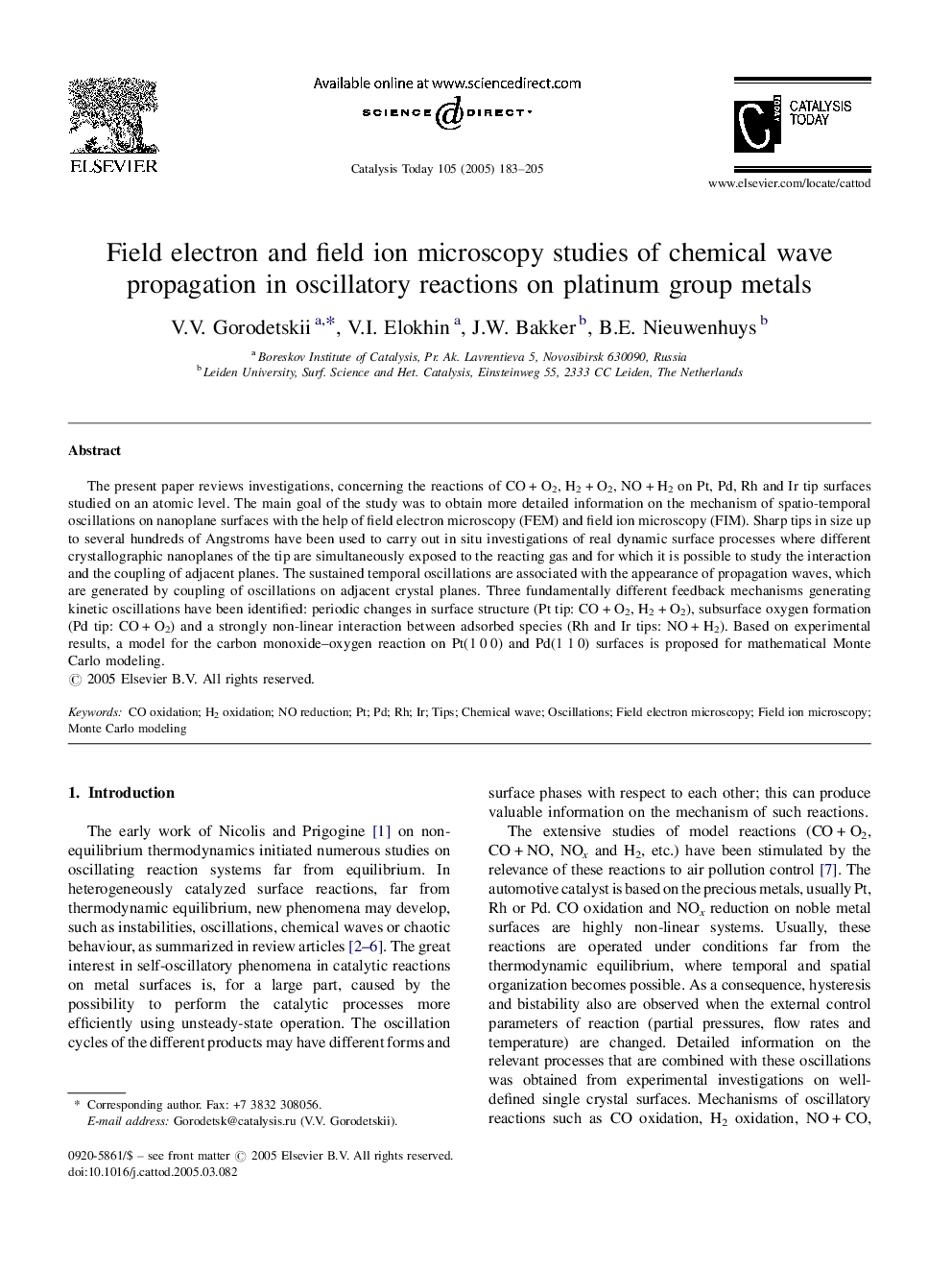 Field electron and field ion microscopy studies of chemical wave propagation in oscillatory reactions on platinum group metals