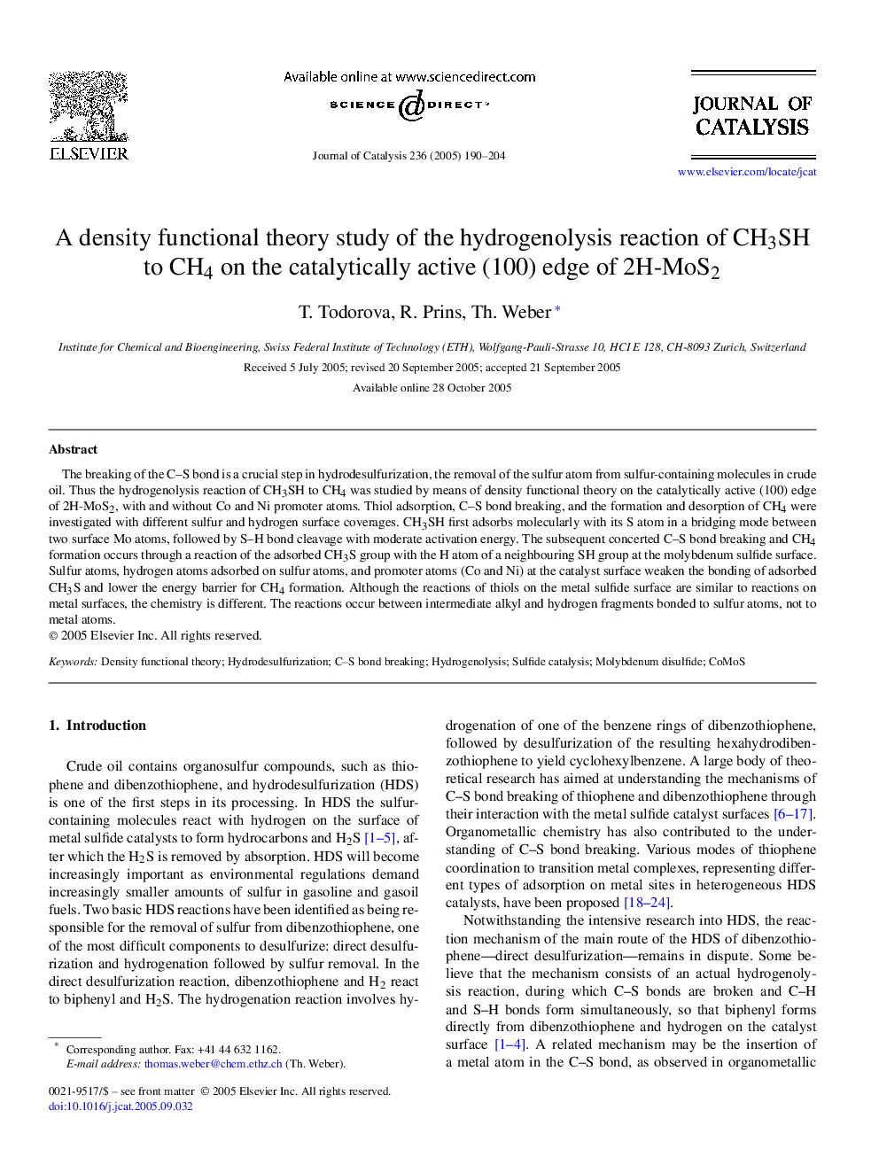 A density functional theory study of the hydrogenolysis reaction of CH3SH to CH4 on the catalytically active (100) edge of 2H-MoS2