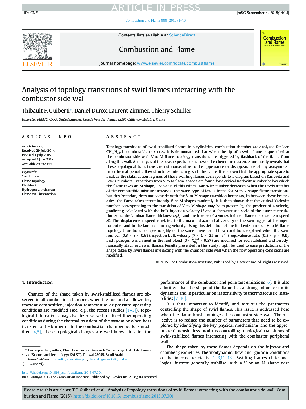 Analysis of topology transitions of swirl flames interacting with the combustor side wall