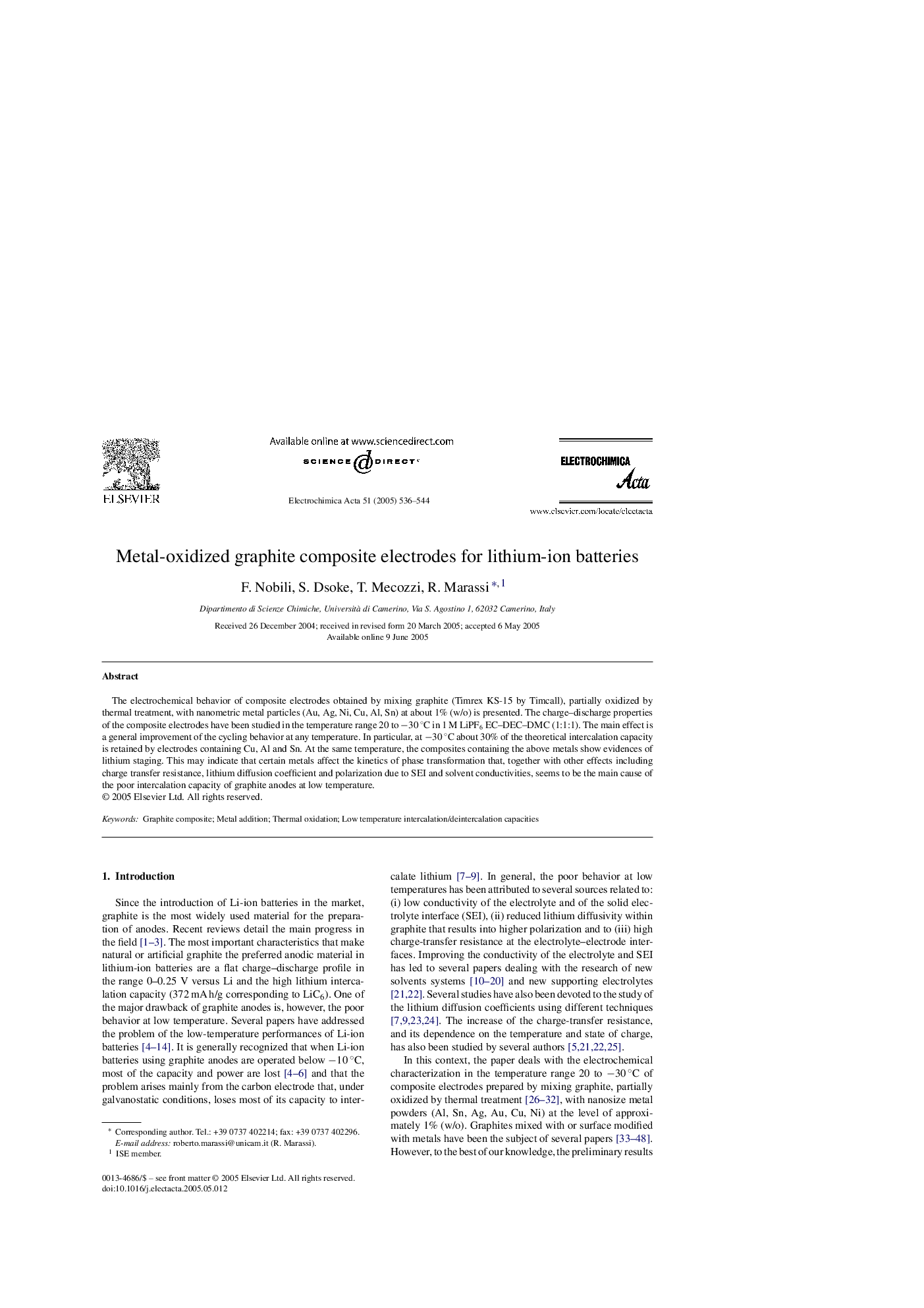 Metal-oxidized graphite composite electrodes for lithium-ion batteries