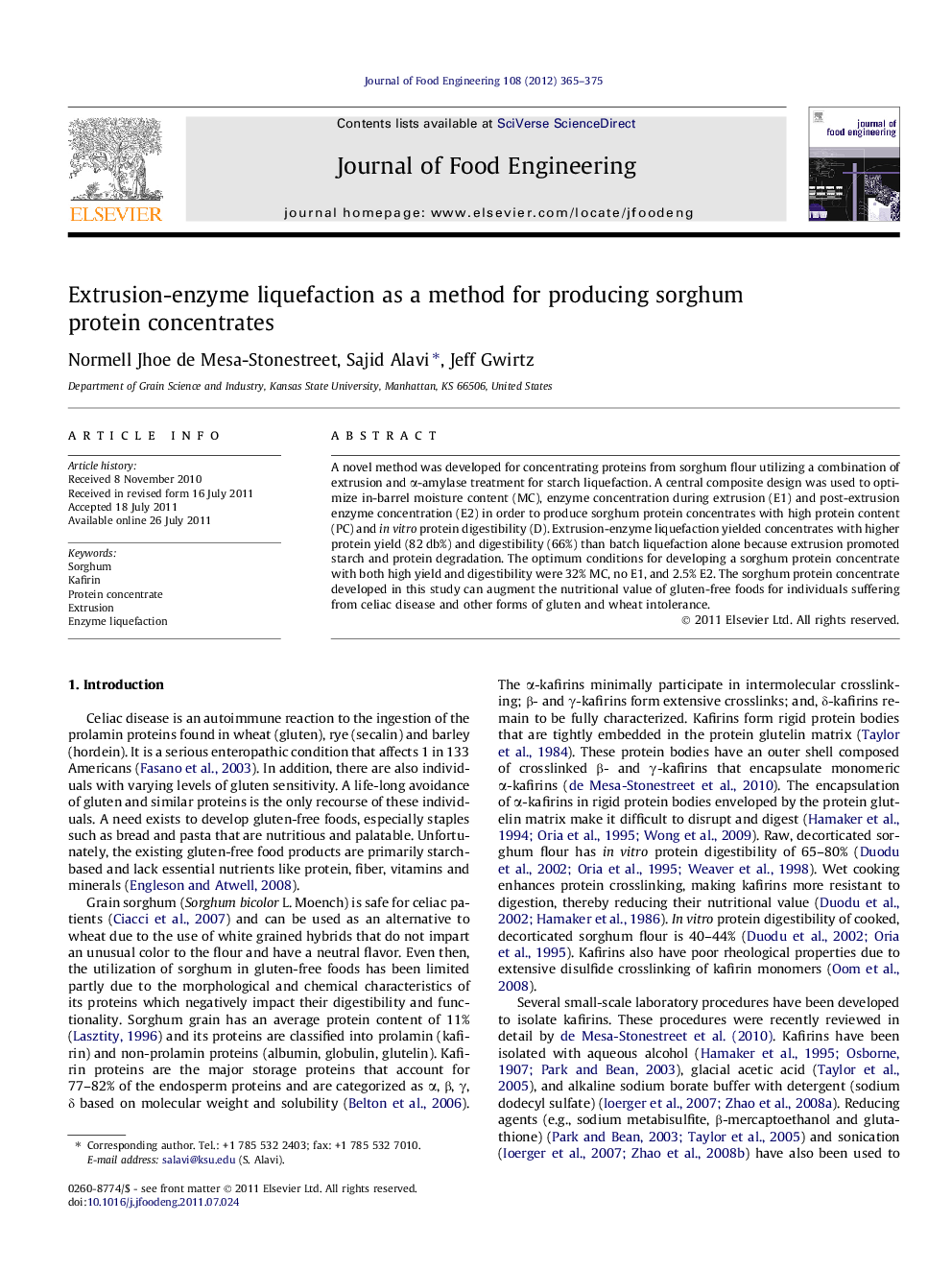 Extrusion-enzyme liquefaction as a method for producing sorghum protein concentrates