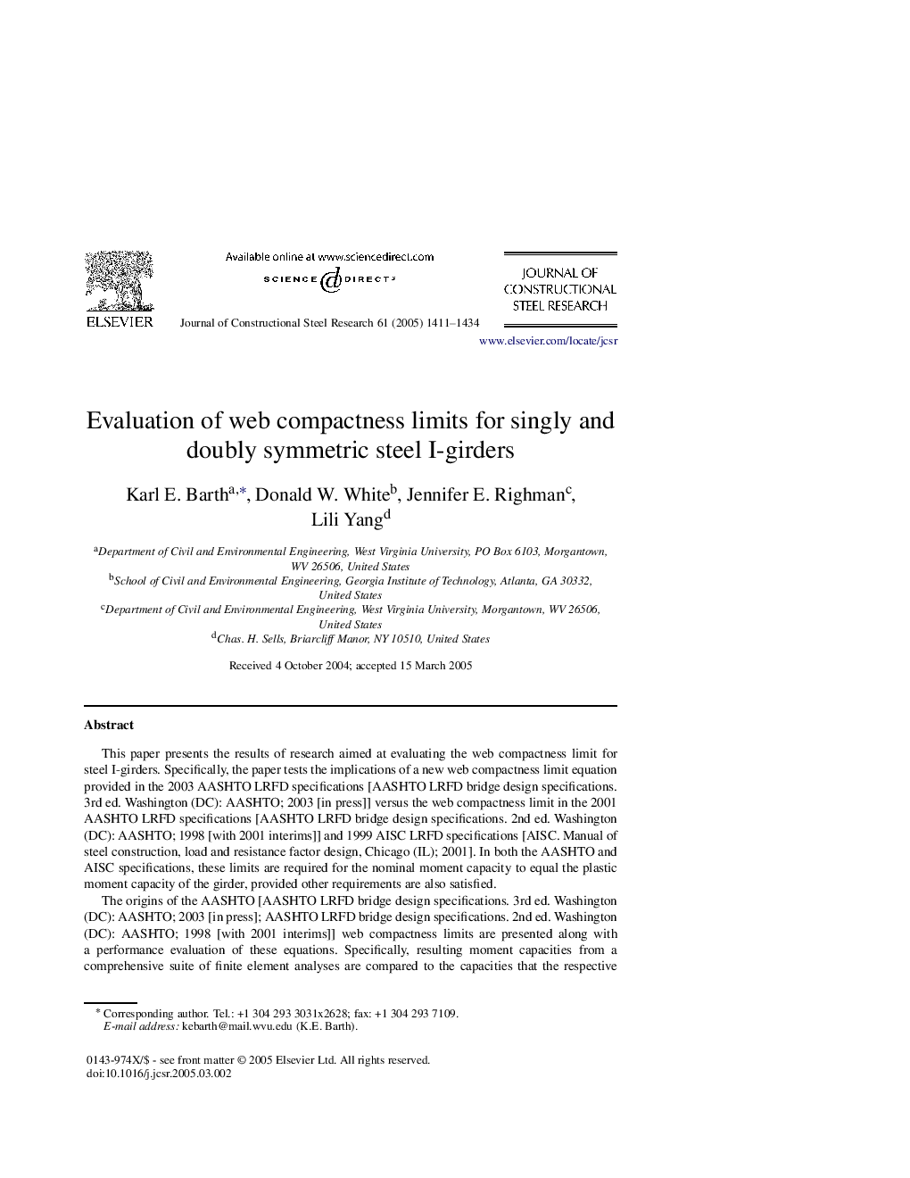 Evaluation of web compactness limits for singly and doubly symmetric steel I-girders