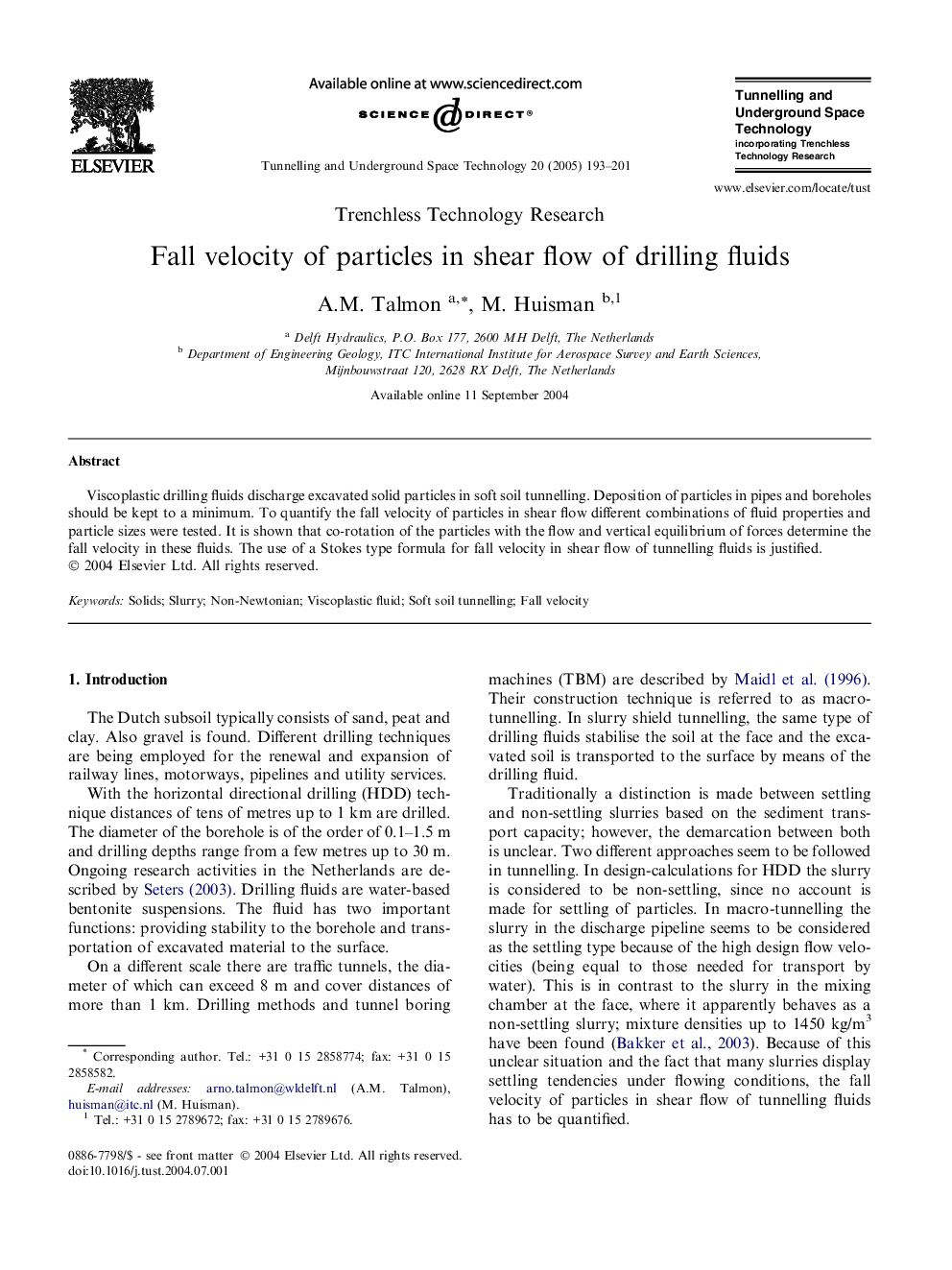 Fall velocity of particles in shear flow of drilling fluids