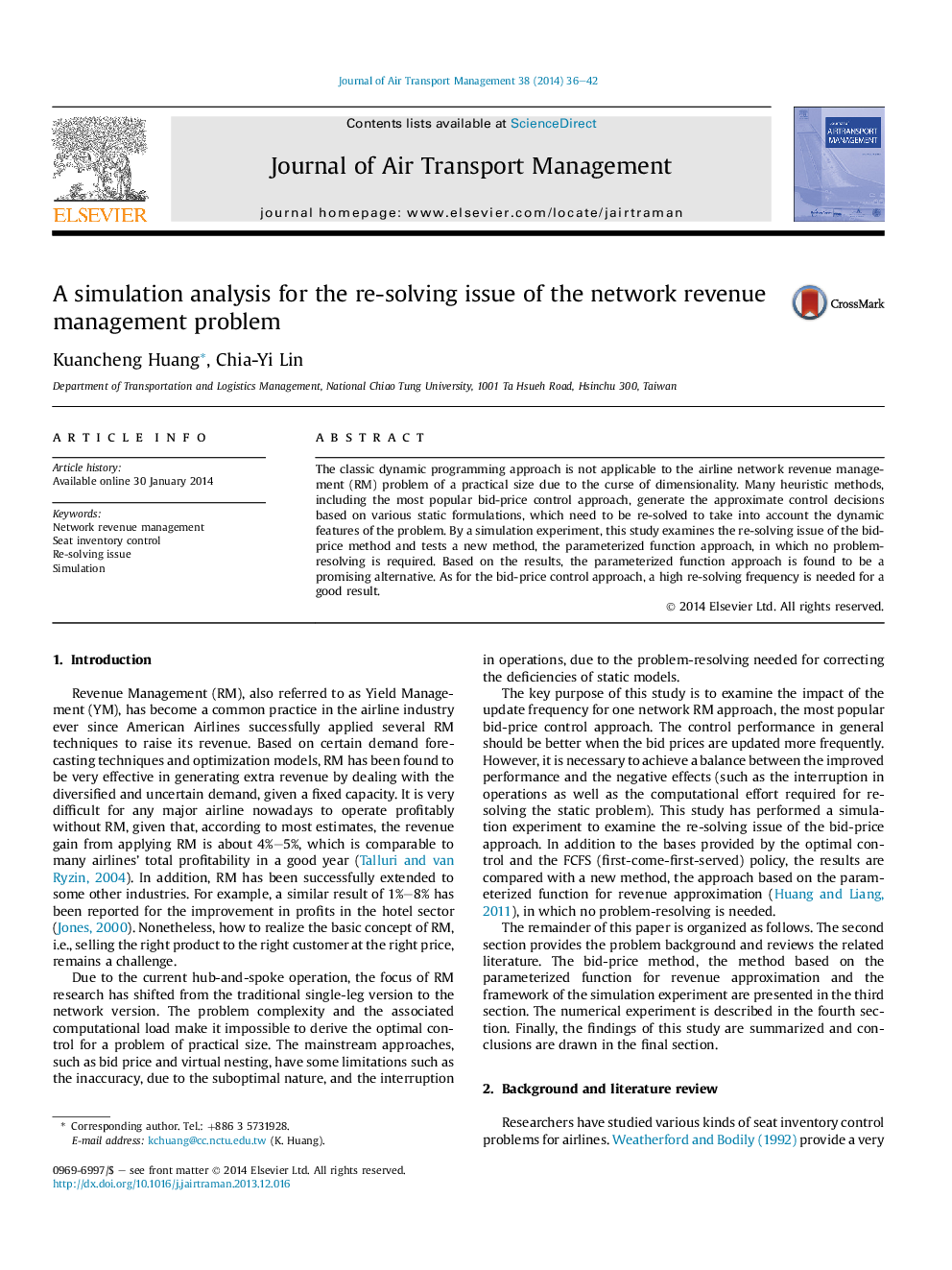 A simulation analysis for the re-solving issue of the network revenue management problem