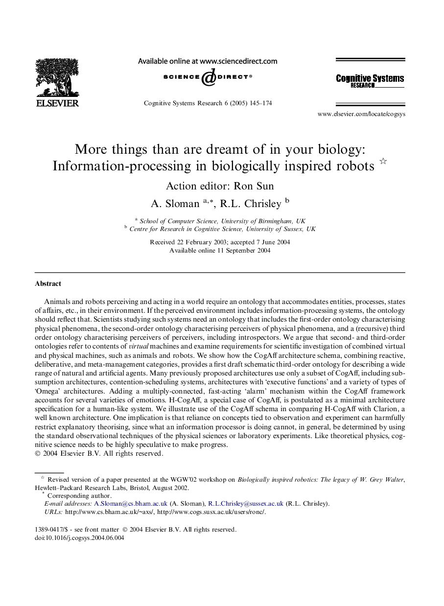 More things than are dreamt of in your biology: Information-processing in biologically inspired robots