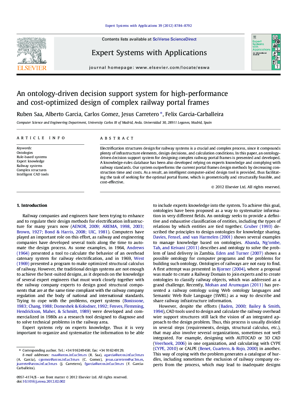 An ontology-driven decision support system for high-performance and cost-optimized design of complex railway portal frames