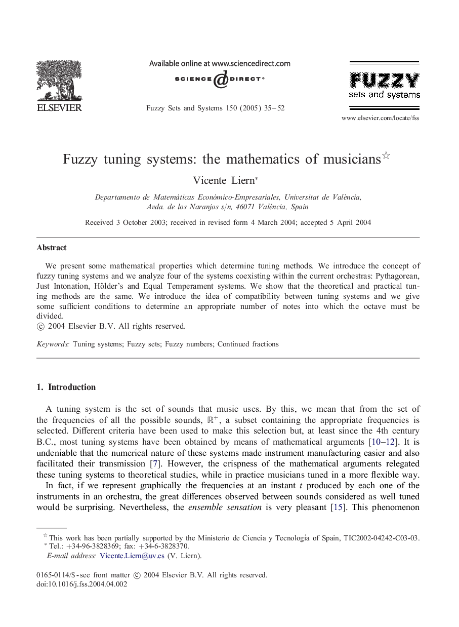 Fuzzy tuning systems: the mathematics of musicians