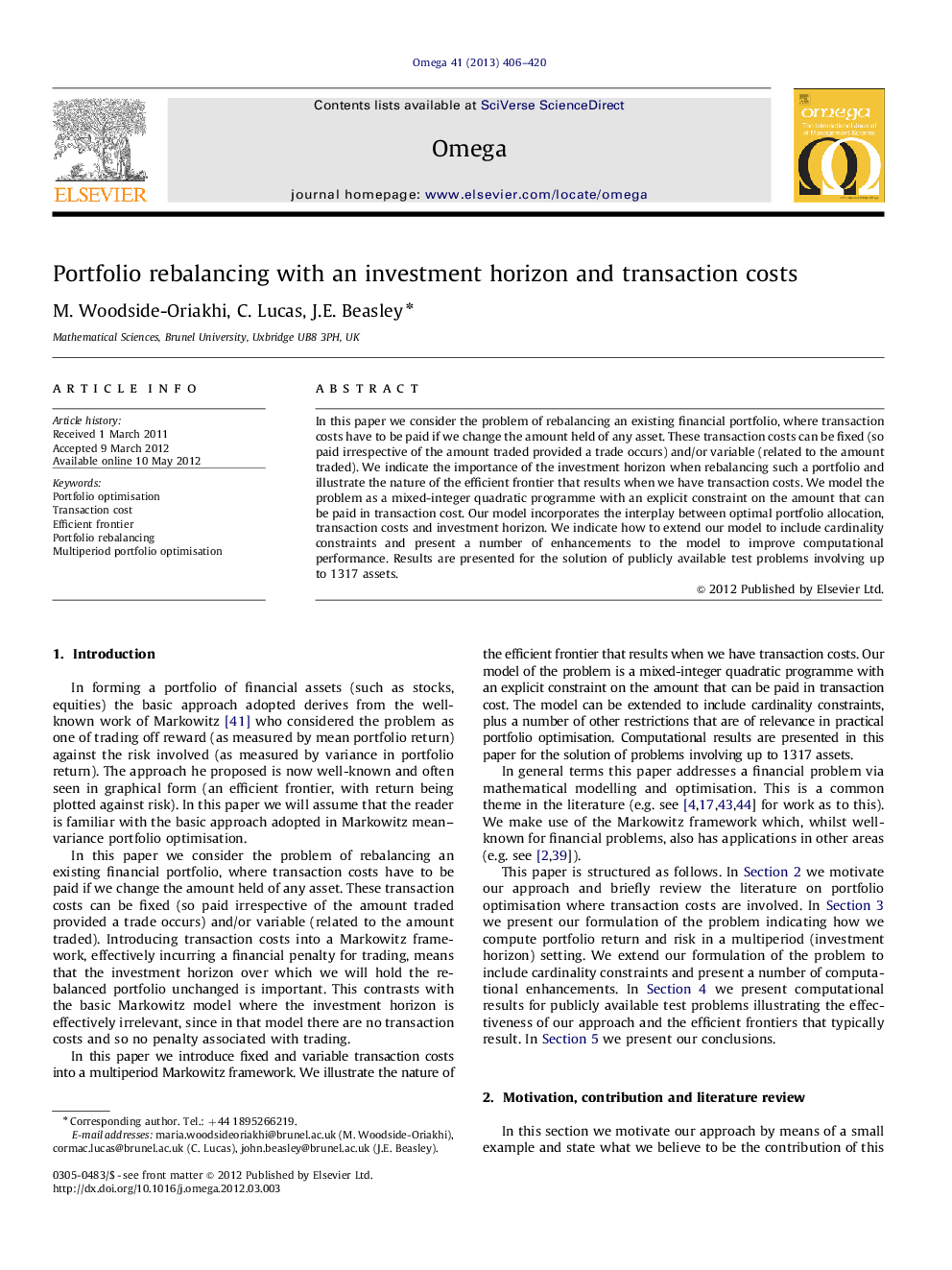 Portfolio rebalancing with an investment horizon and transaction costs