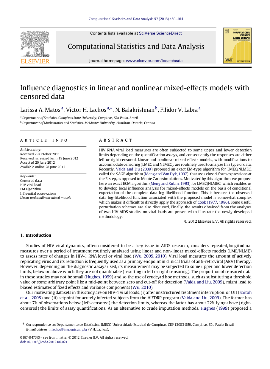 Influence diagnostics in linear and nonlinear mixed-effects models with censored data