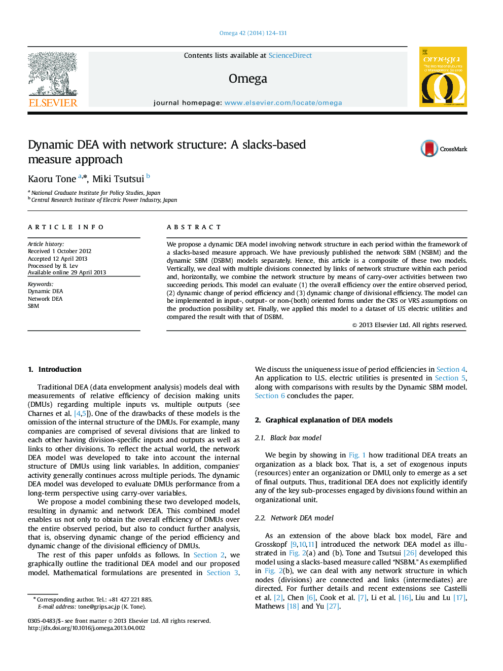 Dynamic DEA with network structure: A slacks-based measure approach