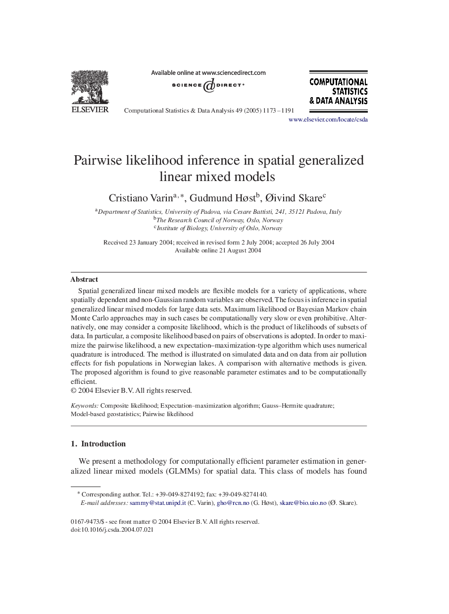 Pairwise likelihood inference in spatial generalized linear mixed models