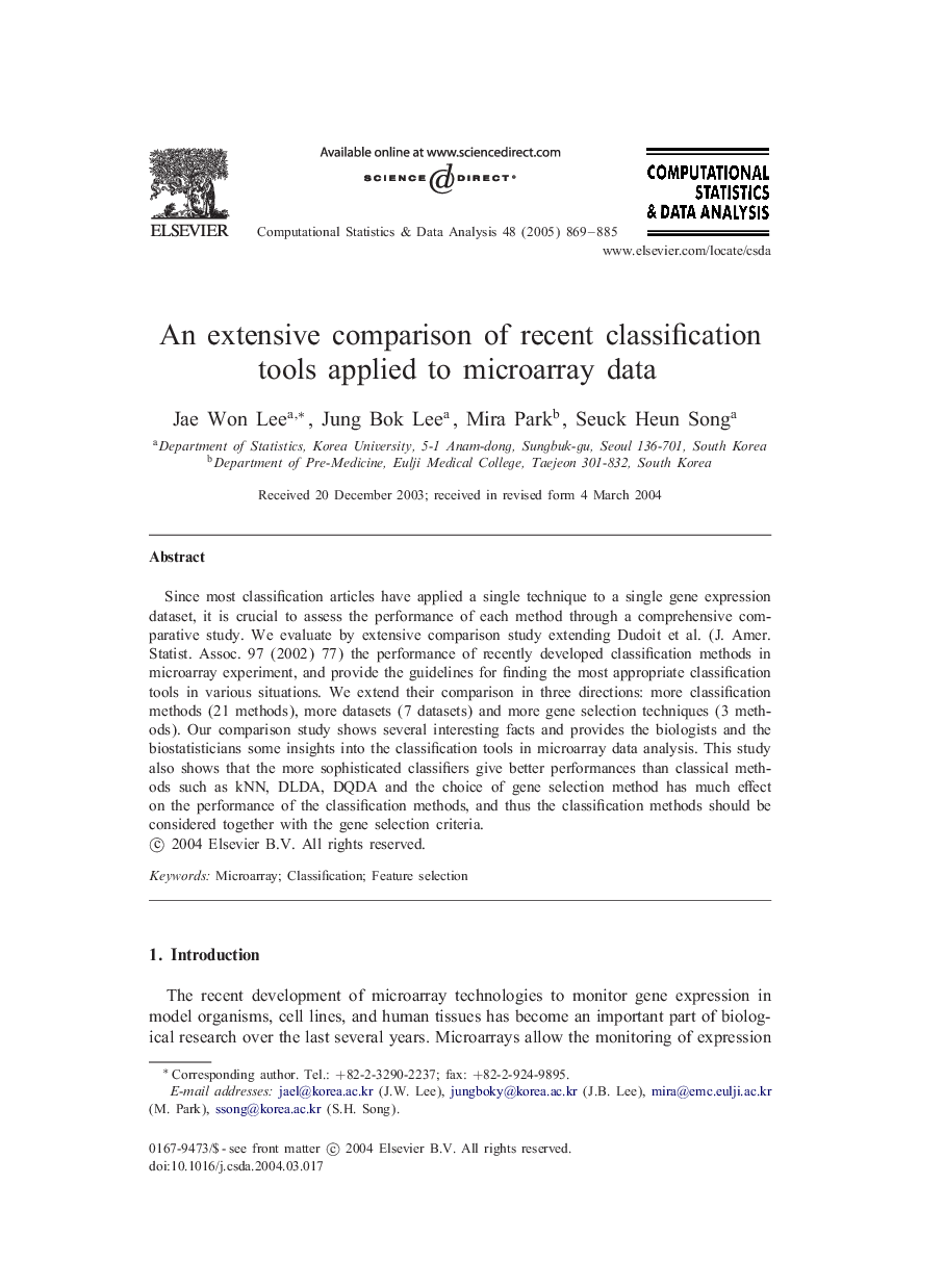 An extensive comparison of recent classification tools applied to microarray data