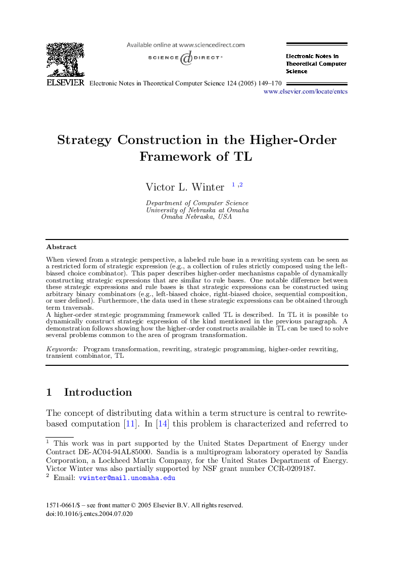 Strategy Construction in the Higher-Order Framework of TL