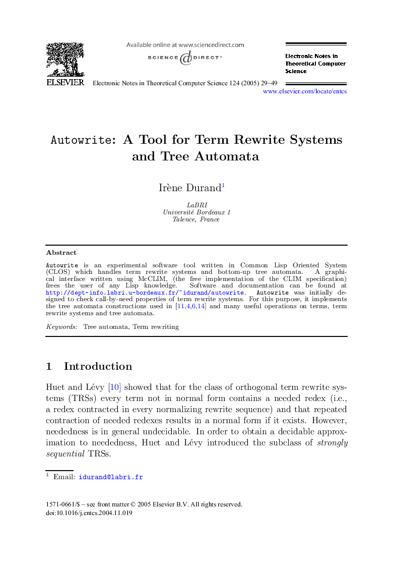 Autowrite: A Tool for Term Rewrite Systems and Tree Automata