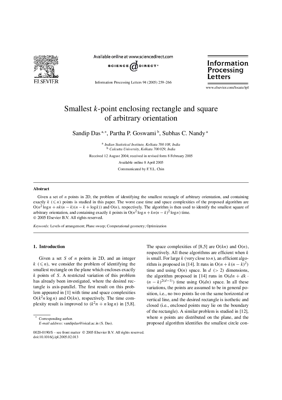 Smallest k-point enclosing rectangle and square of arbitrary orientation