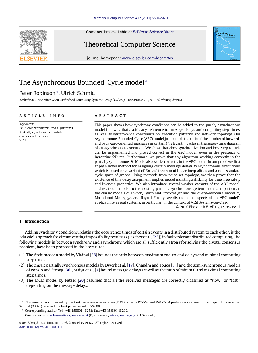 The Asynchronous Bounded-Cycle model