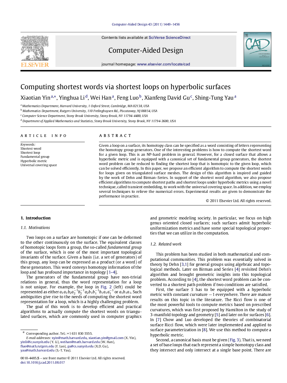 Computing shortest words via shortest loops on hyperbolic surfaces