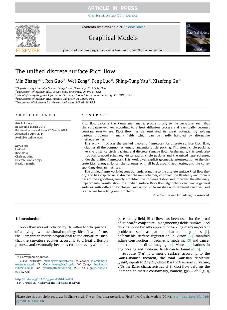 The unified discrete surface Ricci flow