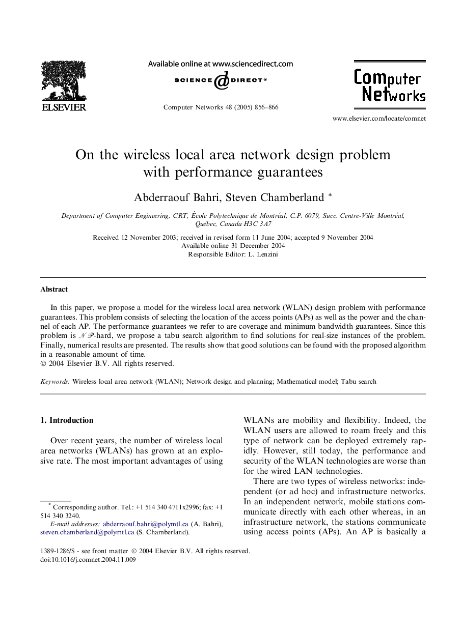 On the wireless local area network design problem with performance guarantees