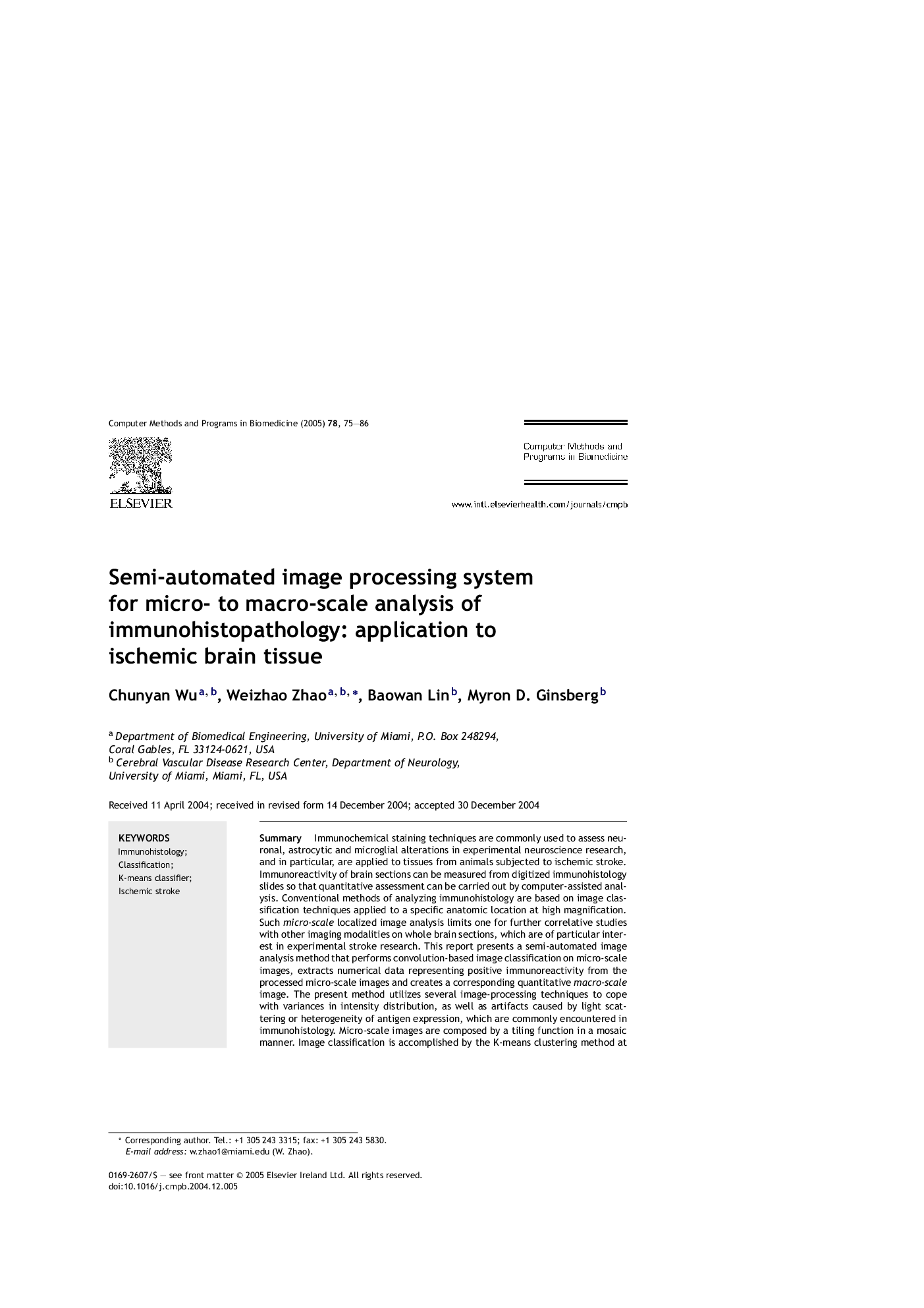 Semi-automated image processing system for micro- to macro-scale analysis of immunohistopathology: application to ischemic brain tissue