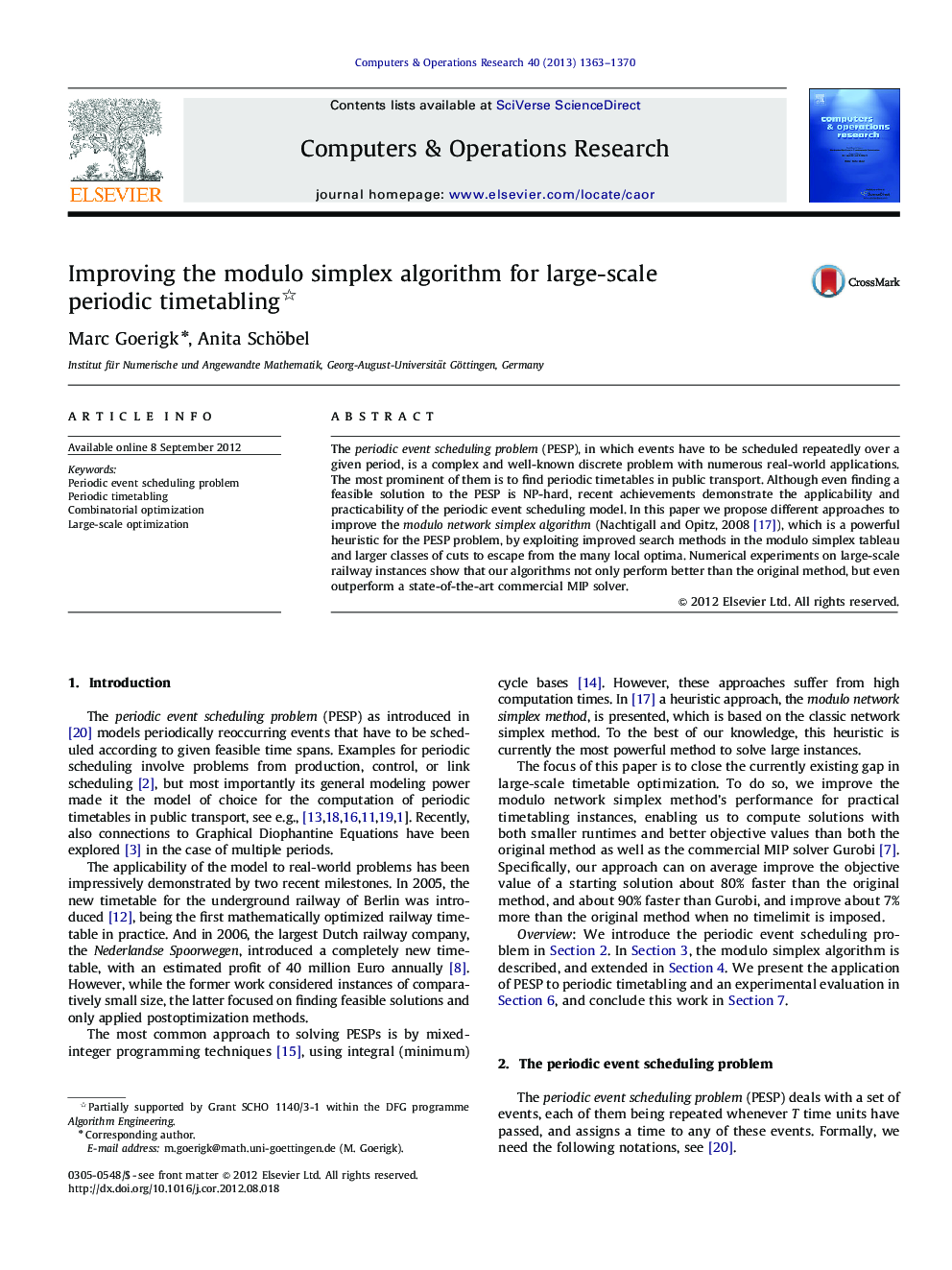 Improving the modulo simplex algorithm for large-scale periodic timetabling