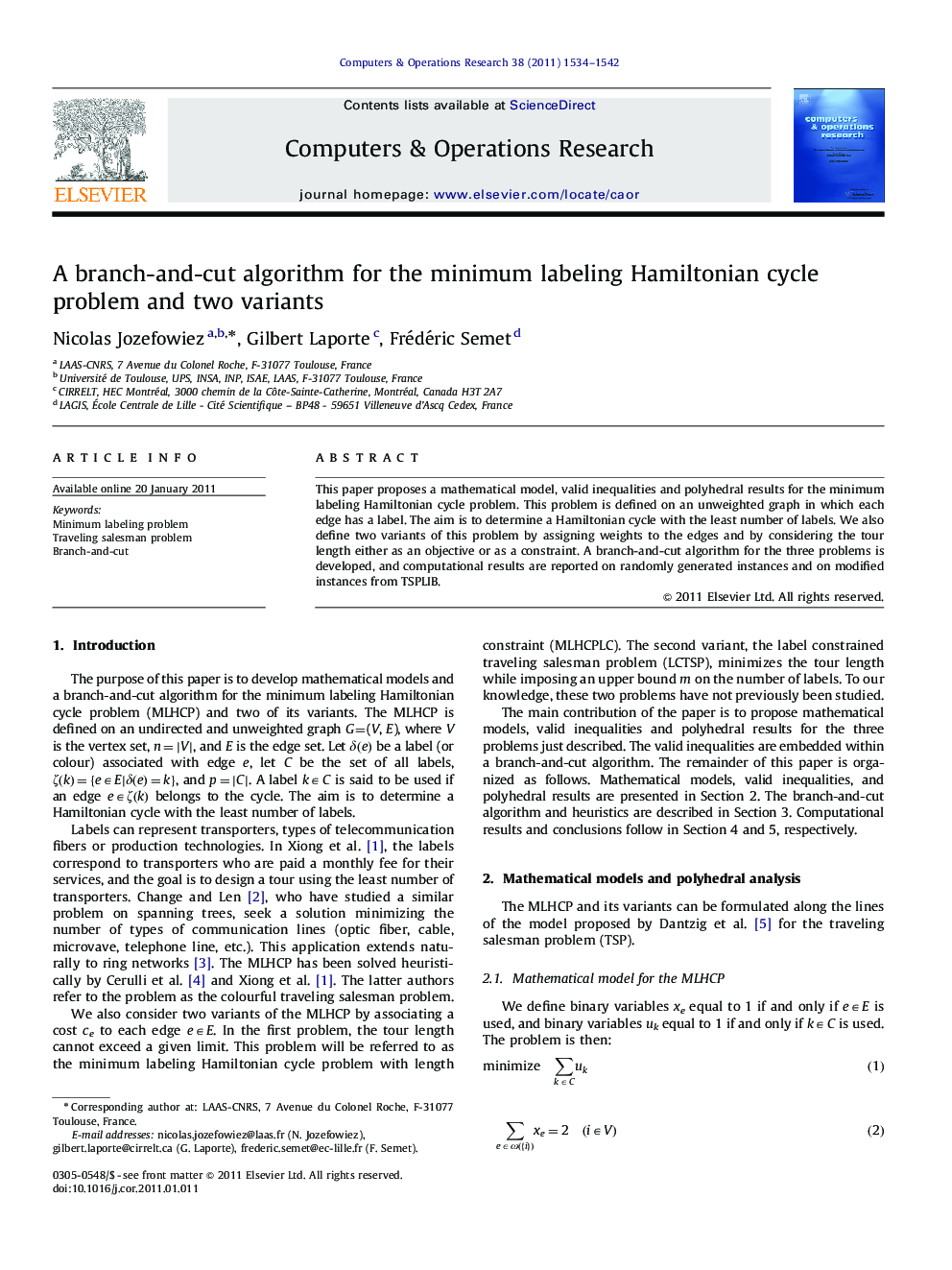 A branch-and-cut algorithm for the minimum labeling Hamiltonian cycle problem and two variants