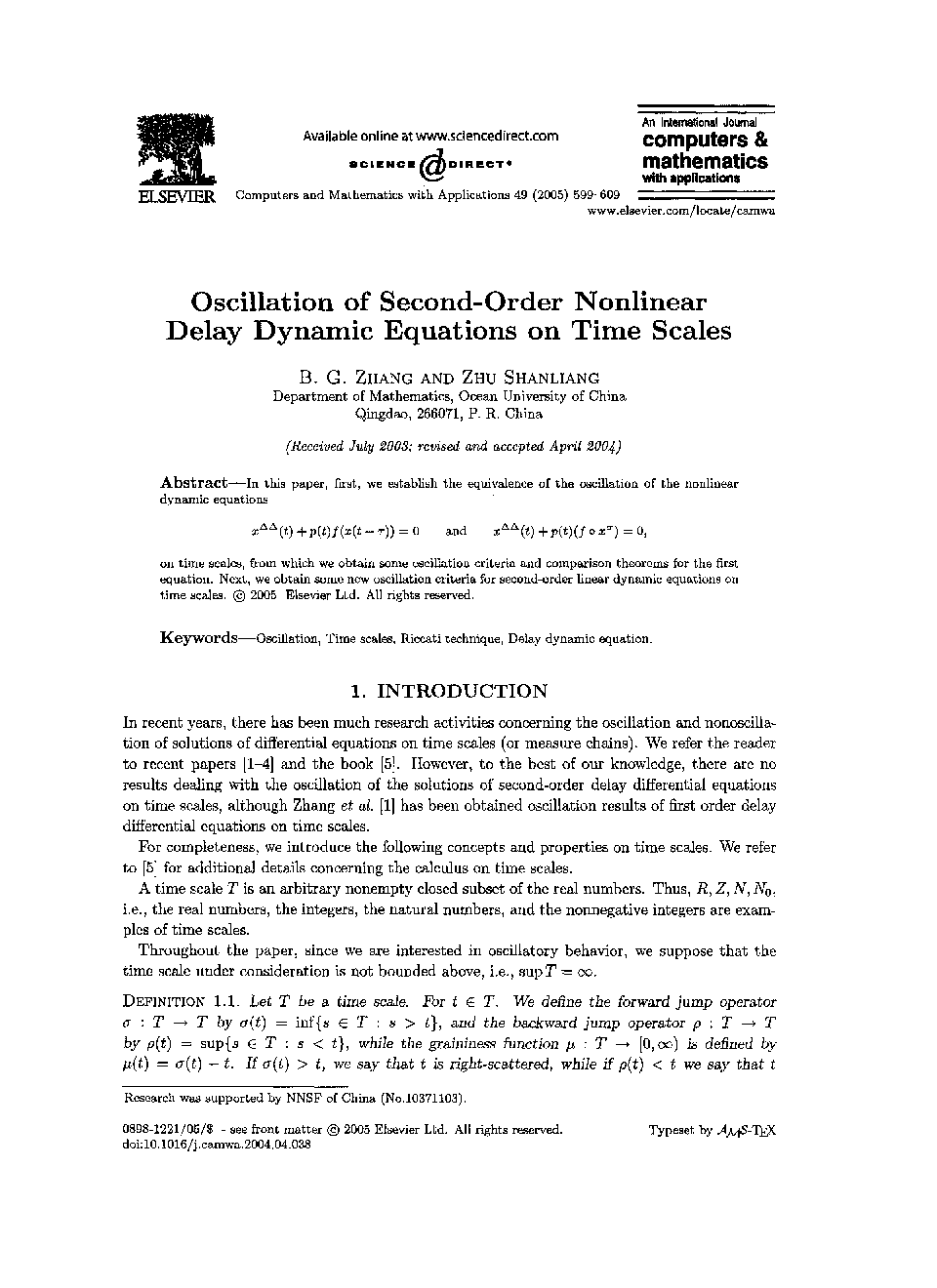 Oscillation of second-order nonlinear delay dynamic equations on time scales