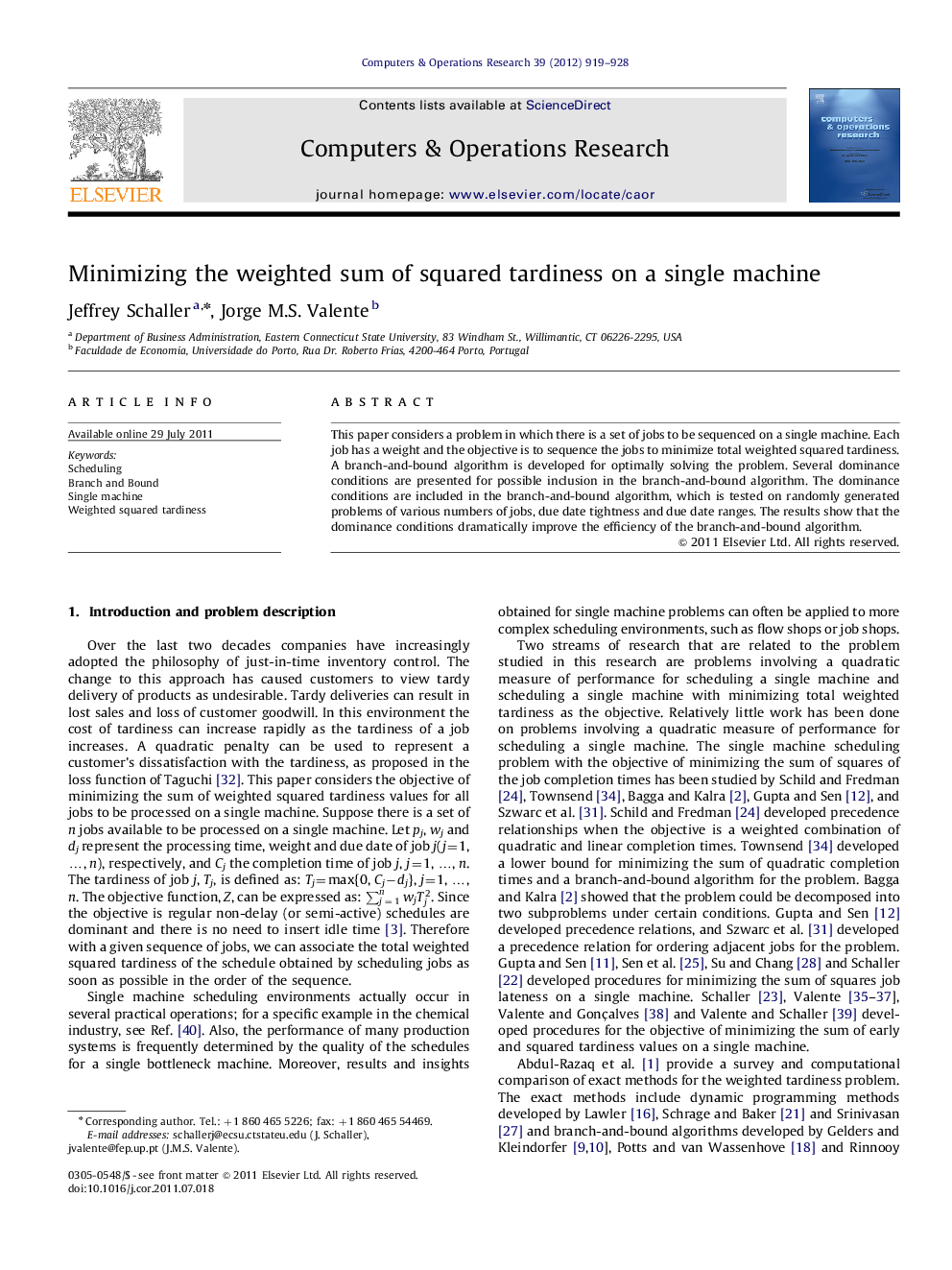 Minimizing the weighted sum of squared tardiness on a single machine