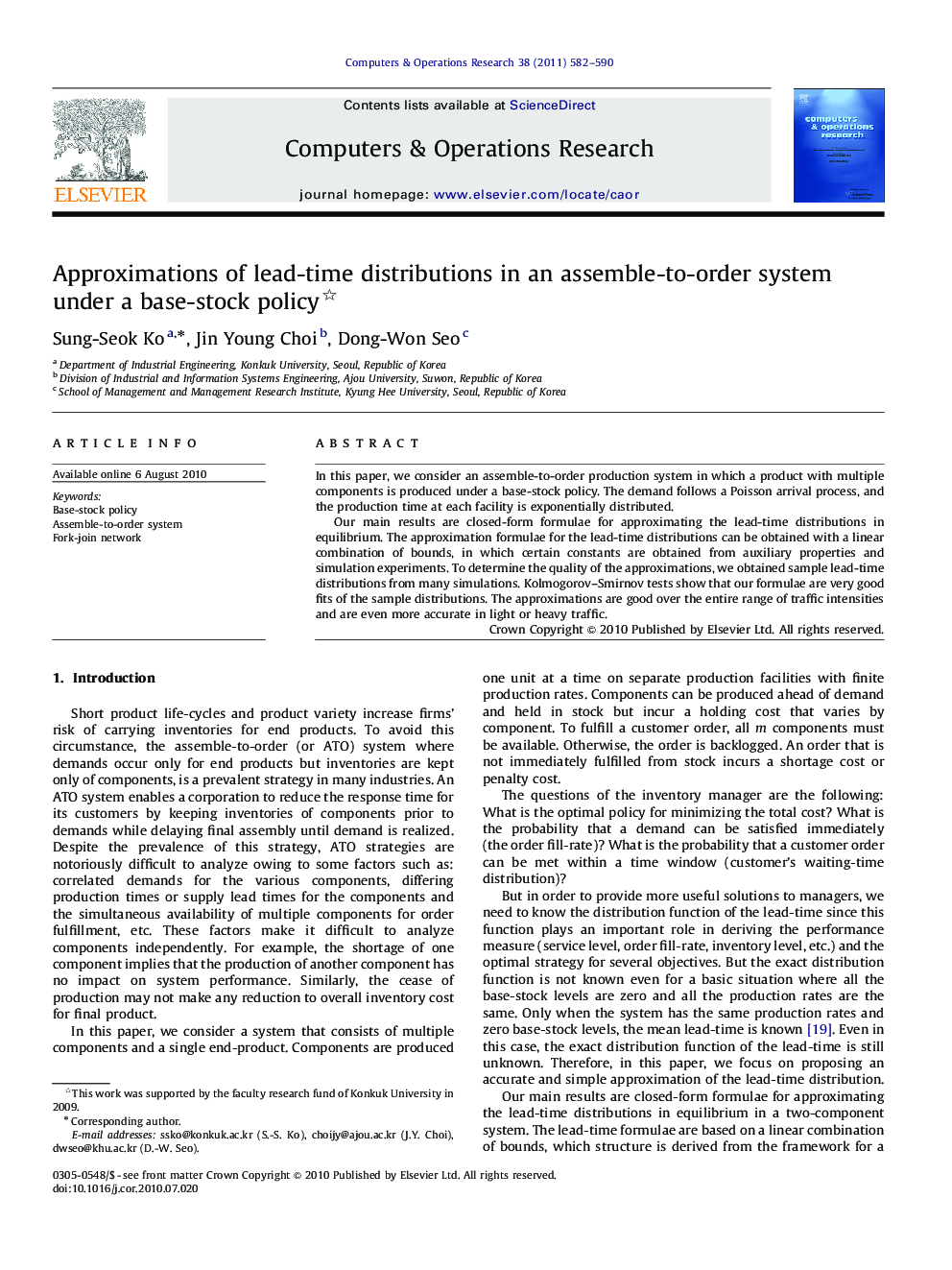 Approximations of lead-time distributions in an assemble-to-order system under a base-stock policy