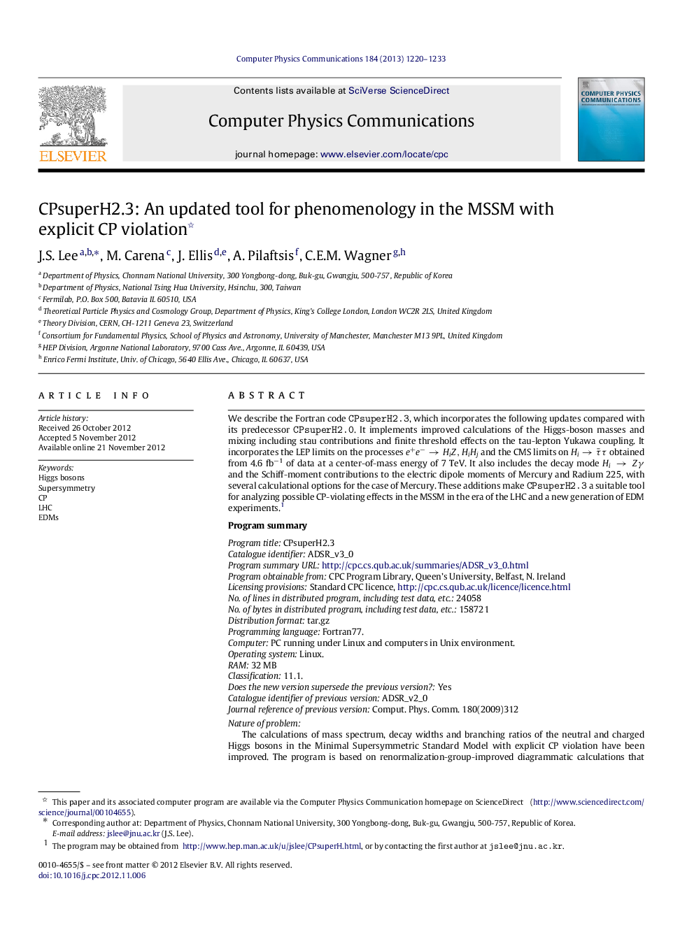 CPsuperH2.3: An updated tool for phenomenology in the MSSM with explicit CP violation