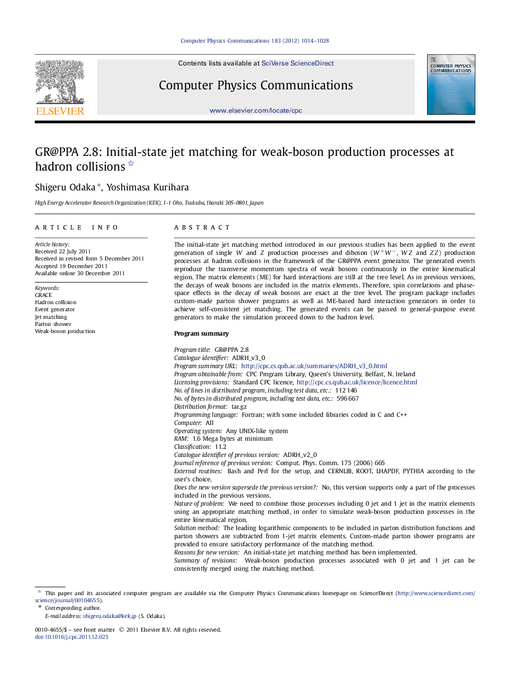 GR@PPA 2.8: Initial-state jet matching for weak-boson production processes at hadron collisions