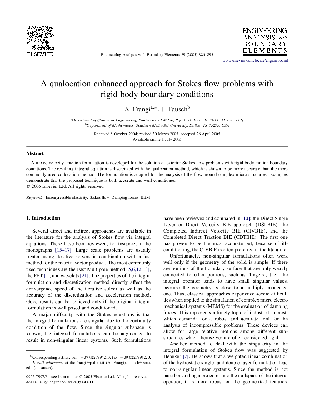 A qualocation enhanced approach for Stokes flow problems with rigid-body boundary conditions