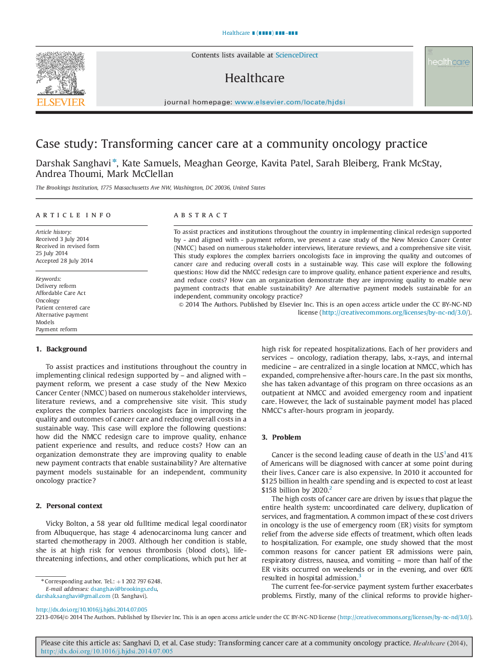 Case study: Transforming cancer care at a community oncology practice