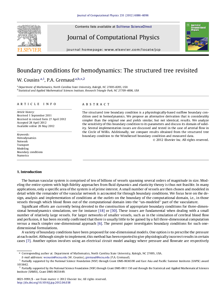 Boundary conditions for hemodynamics: The structured tree revisited