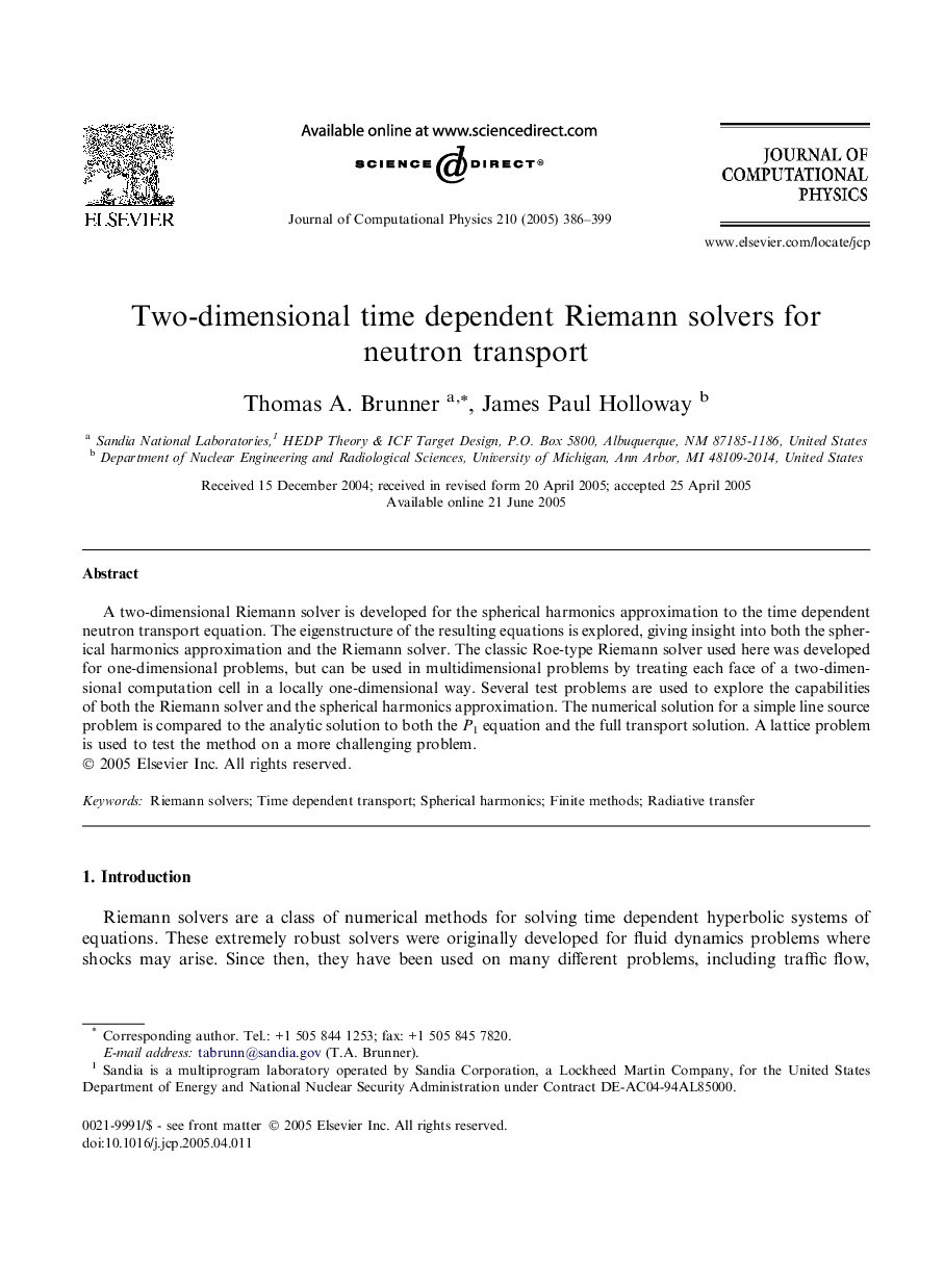 Two-dimensional time dependent Riemann solvers for neutron transport