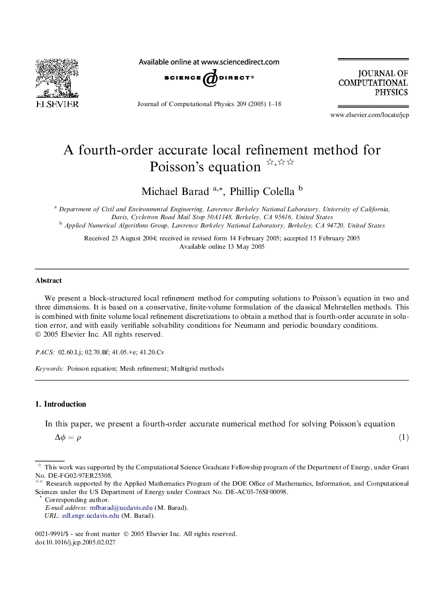 A fourth-order accurate local refinement method for Poisson's equation