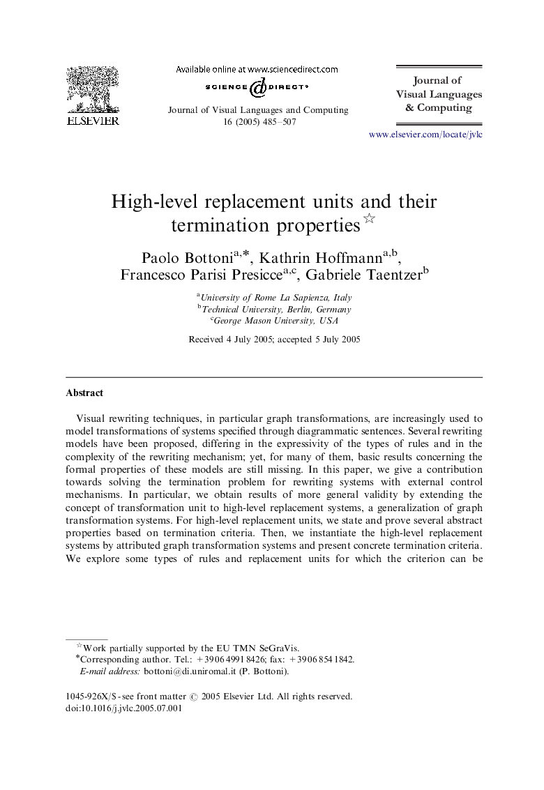 High-level replacement units and their termination properties